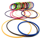 Фабрика низкокачественные резиновые уплотнители 60 Шор А цветные силиконовые резиновые O кольца