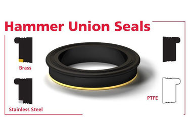 FIG 602/1002/1502 Черный NBR HNBR FKM PTFE Молотный герб с латуниным/нержавеющим кольцом